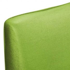 6 pcs Straight Stretchable Chair Cover Green