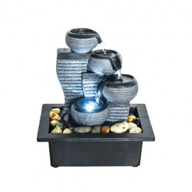 10inch Relaxation Fountain with Illuminated LED Lights Tabletop Water Fountain