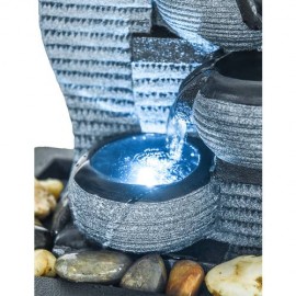 10inch Relaxation Fountain with Illuminated LED Lights Tabletop Water Fountain
