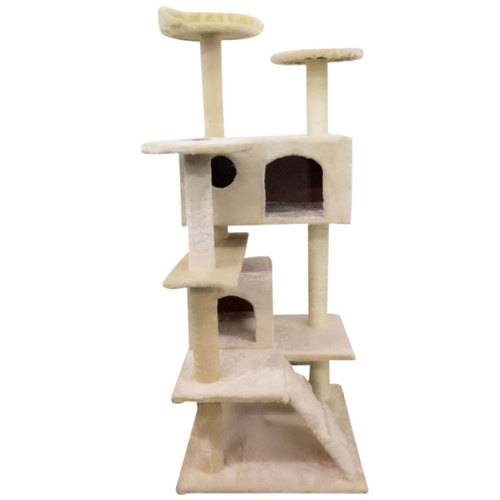 Solid Cute Sisal Rope Plush Cat Climb Tree Cat Tower